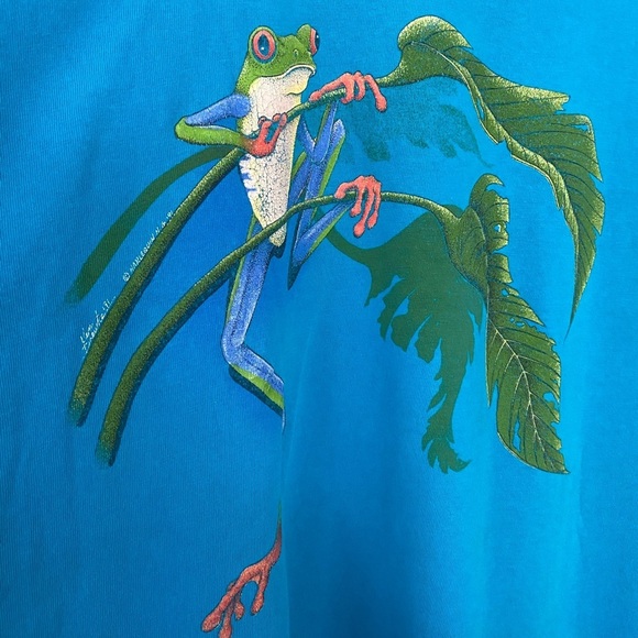 Vintage 1991 Single Stitch Tree Frog Tee - Picture 4 of 8